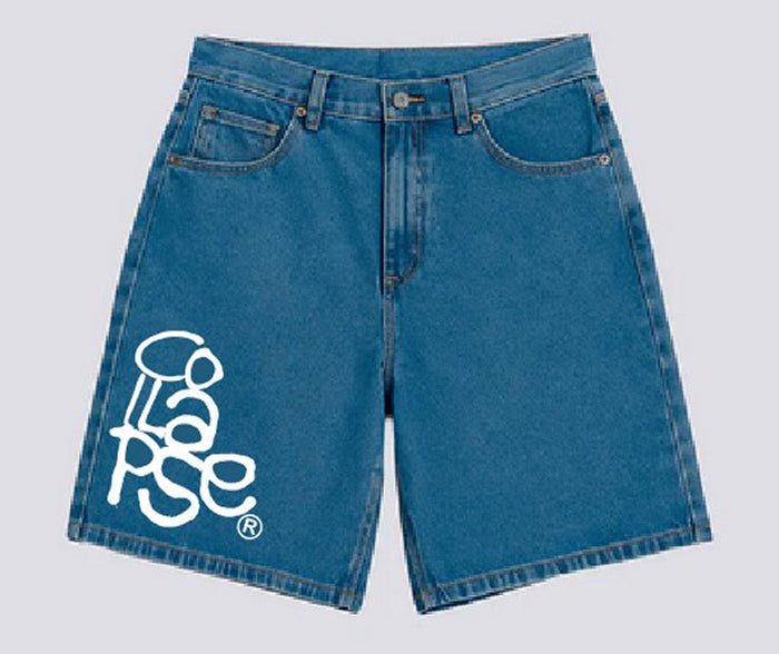 Bermuda Jorts Jeans - Collapse Logo Clássico 2